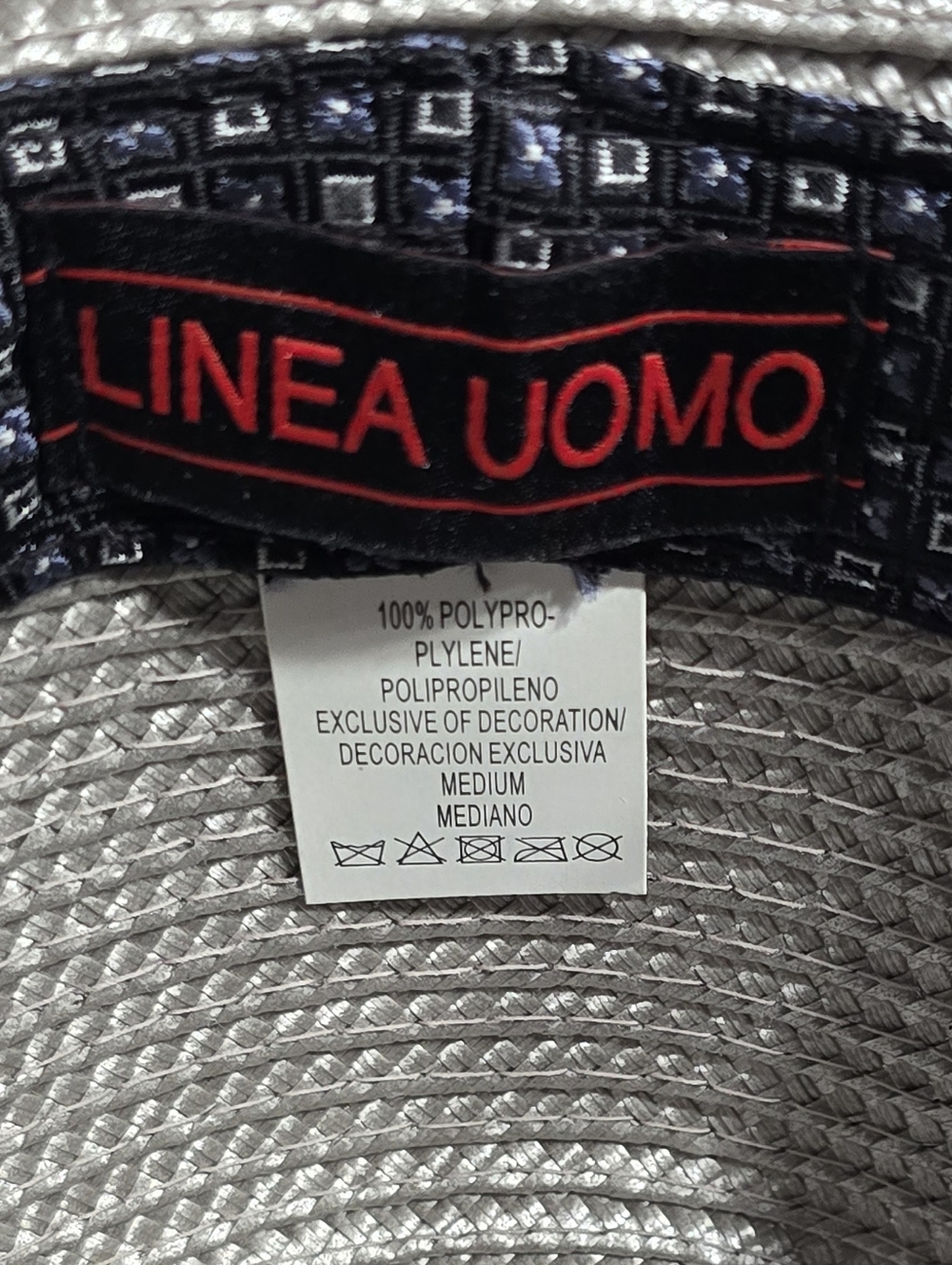Silver Men’s Straw Fedora with Burgundy Accent - Picture 5 of 7